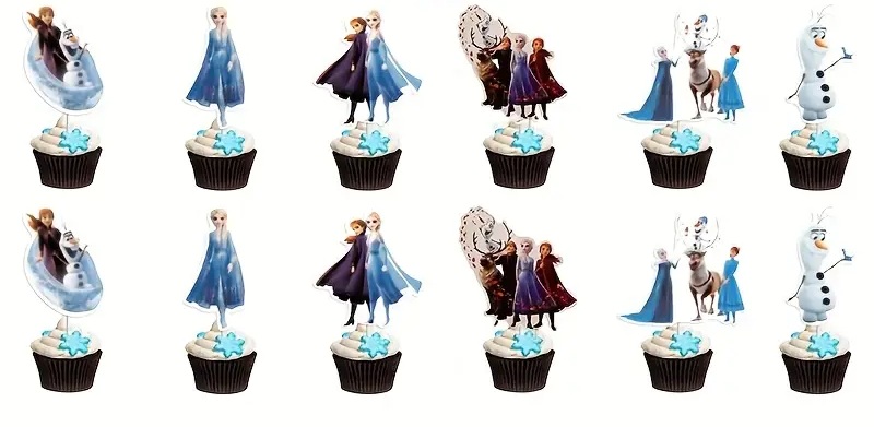 Tortový zápich FROZEN (12ks)