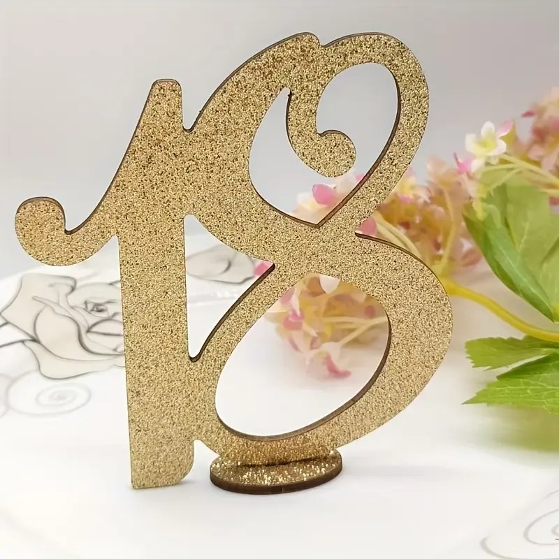 Tortový zápich ČÍSLICA 18 drevený