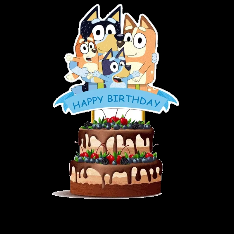 Tortový zápich BLUEY rodina