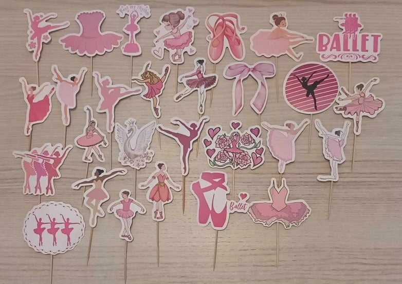 Tortový zápich BALETKA (15ks)