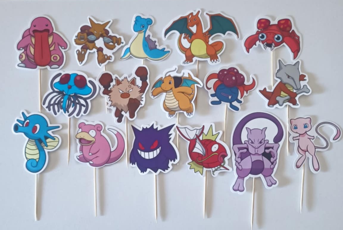 Tortový zápich POKÉMON (15ks)