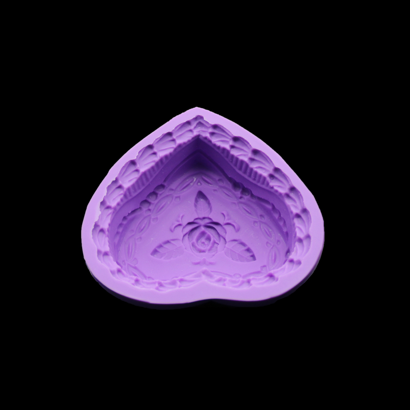 Silikónová forma Srdce s ružou