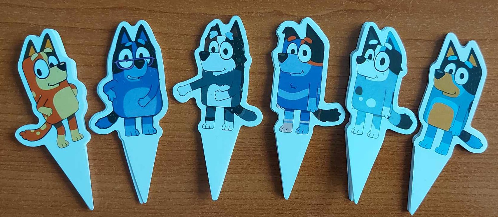 Tortový zápich BLUEY (24ks)