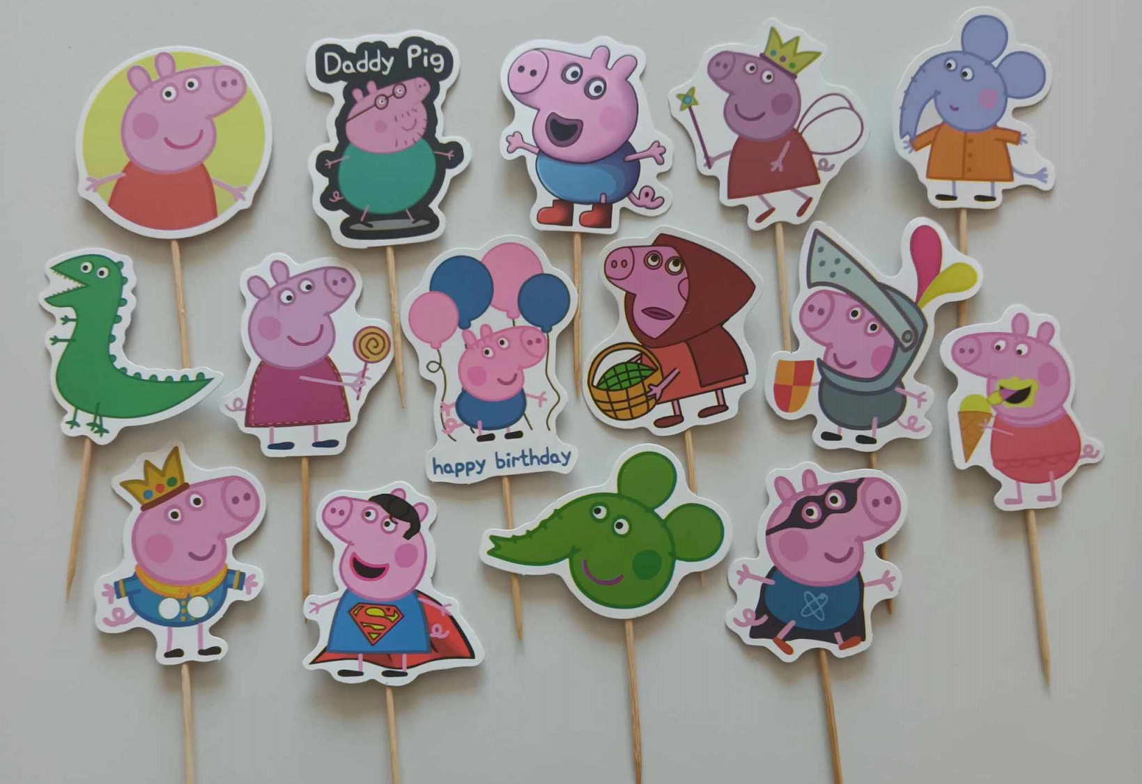 Tortový zápich PEPPA PIG (15ks)