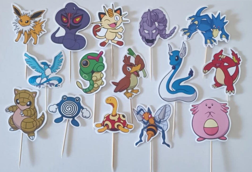 Tortový zápich POKÉMON (15ks)