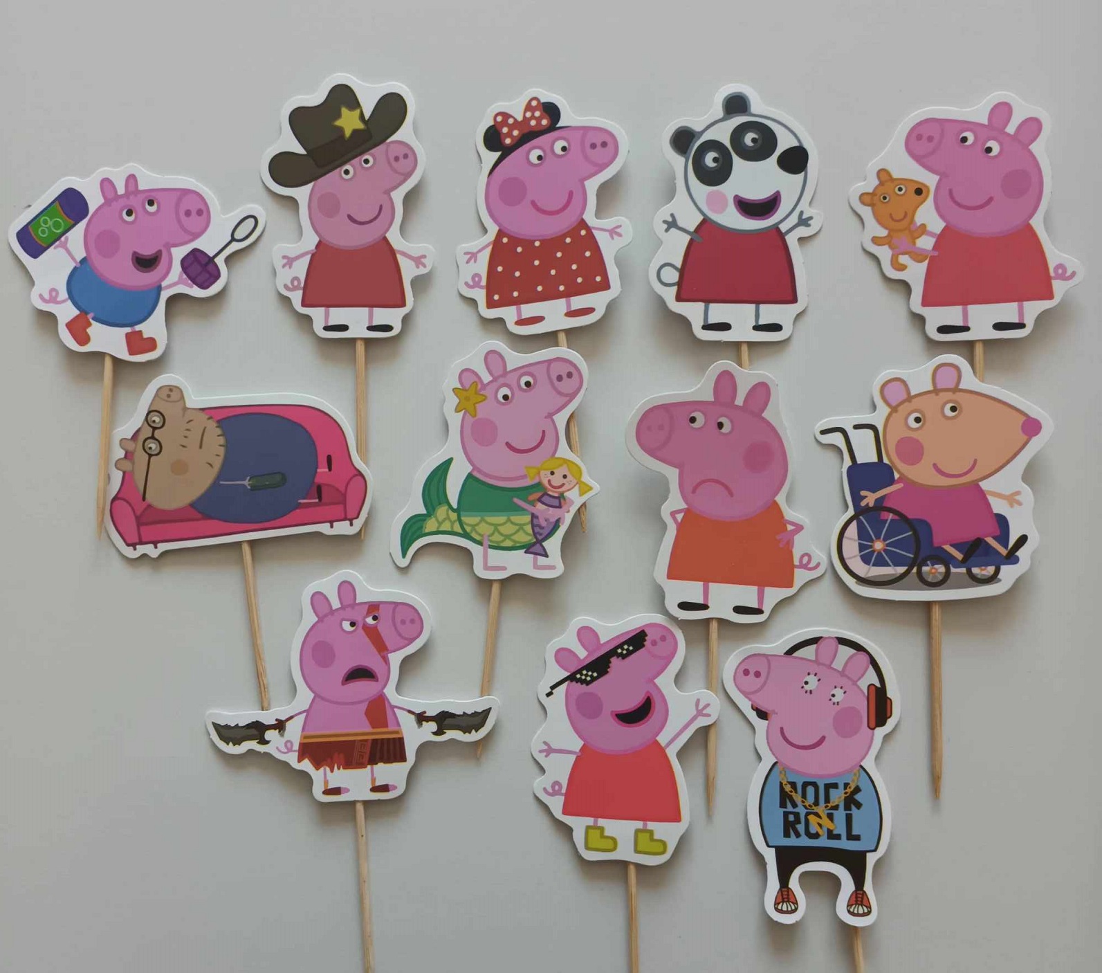 Tortový zápich PEPPA PIG (15ks)