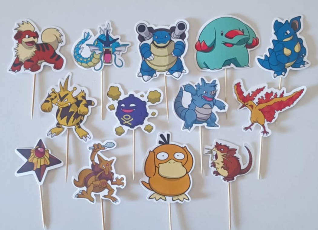 Tortový zápich POKÉMON (15ks)