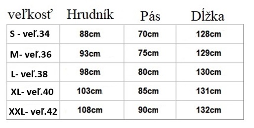 LEA- spoločenské šaty veľ. S-XXL
